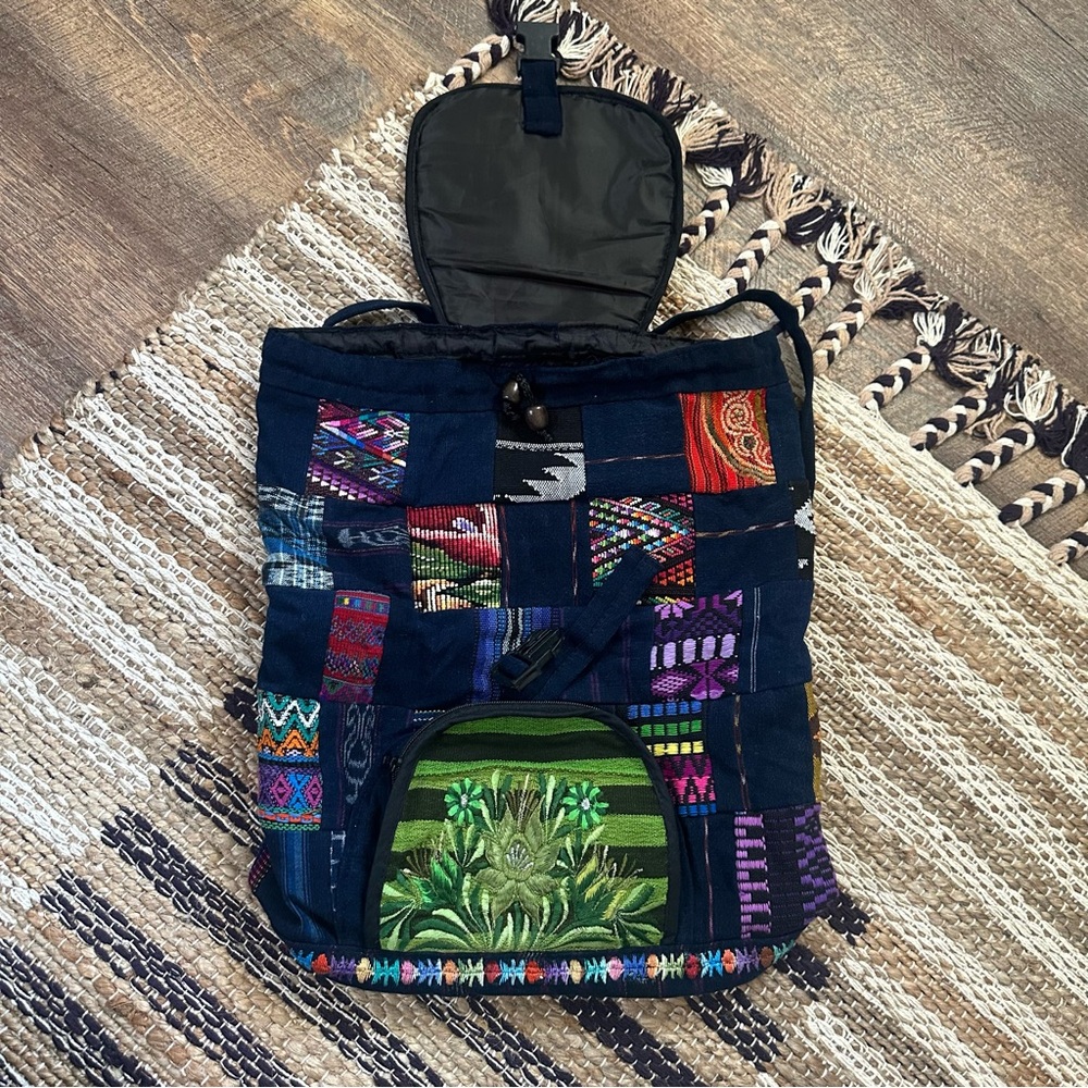 ☾ HANDMADE patchwork backpack - Picture 5 of 10